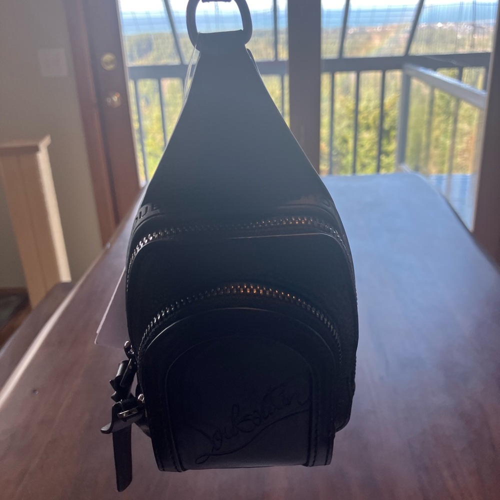 Christian Louboutin Black Leather Mini Backpack NWT - Picture 7 of 12